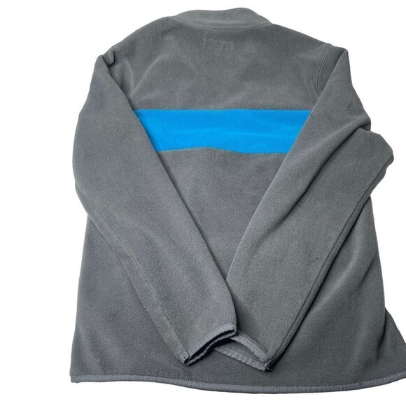 Aeropostale mens A87 gray zip sweater blue stripe size SP - Picture 6 of 9